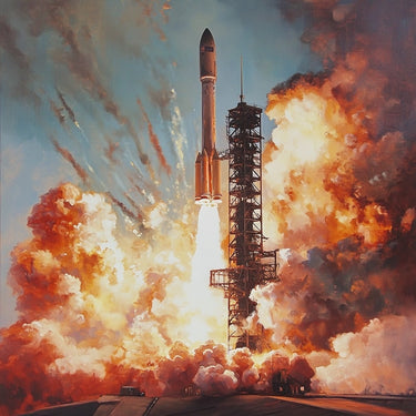 Peinture d'une Fusée
